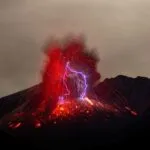 eruption of volcano